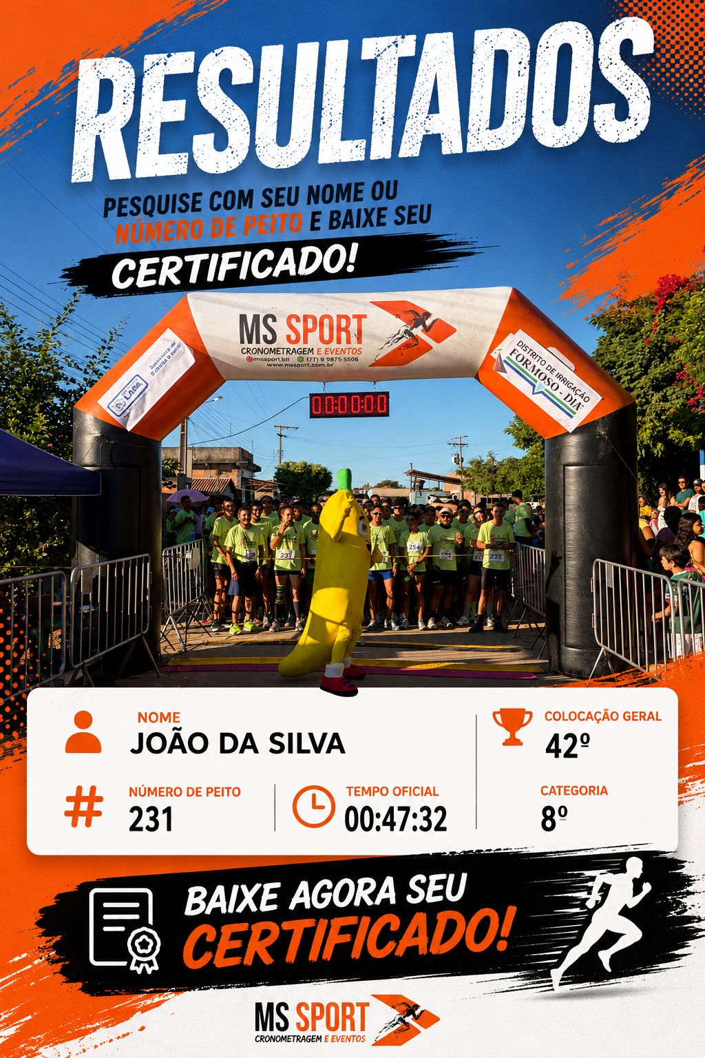 1ª CORRIDA DA BANANA
